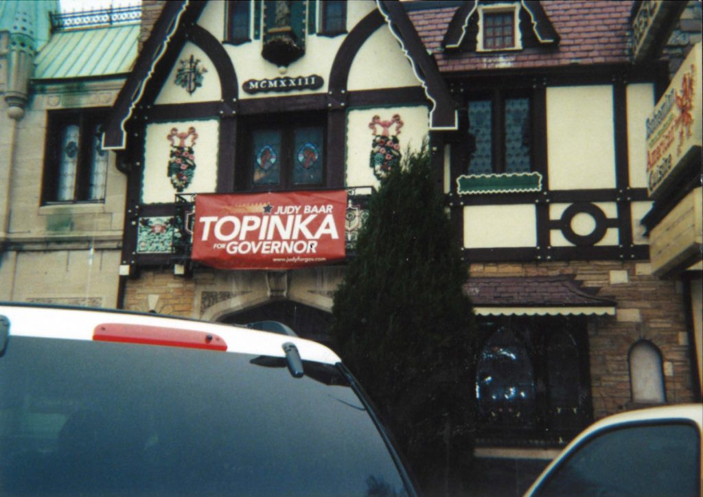 Klas Restaurant with Judy Baar Topinka Sign