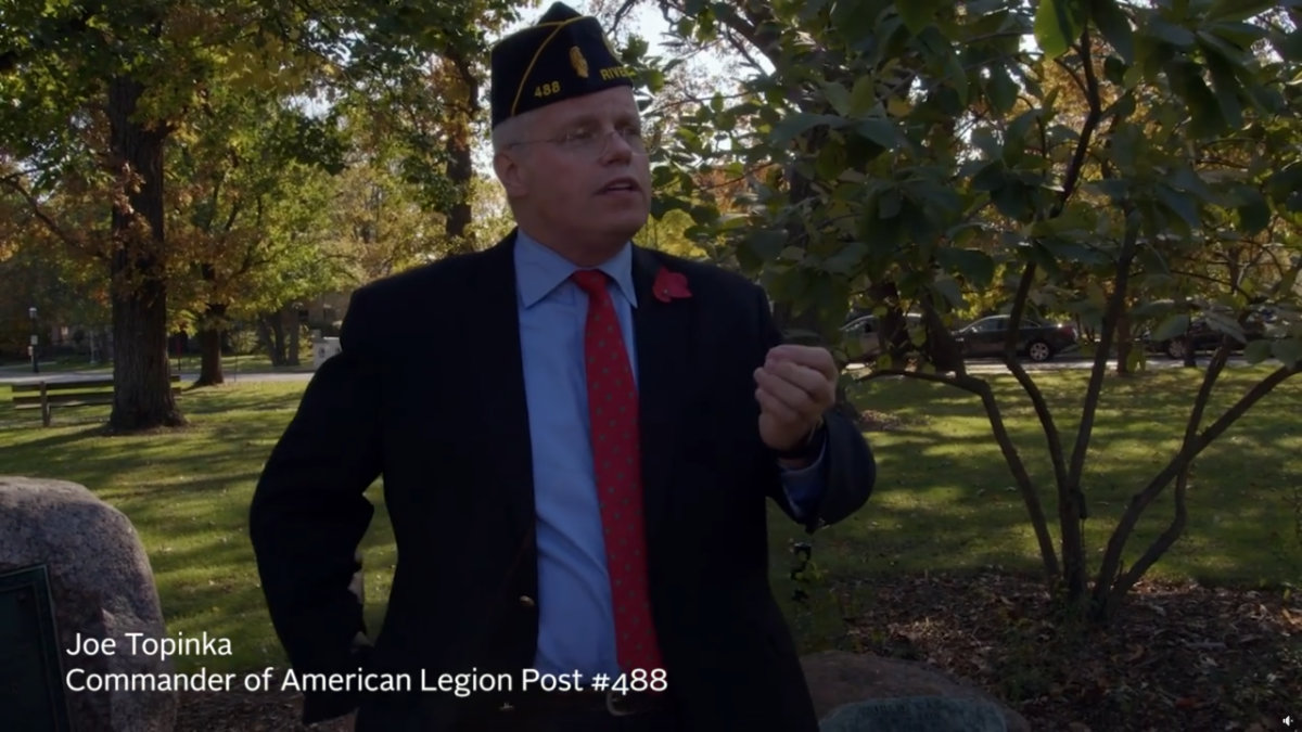 Joe Topinka Commander American Legion Post 488