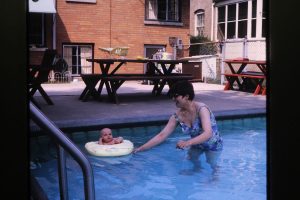 Judy Baar Topinka in pool